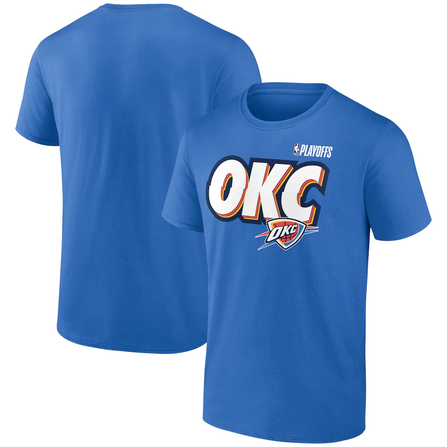 Men Oklahoma City Thunder  short T Shirt 2025 style 5